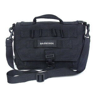 Balenciaga Shoulder Bag Army Messenger Nylon Black